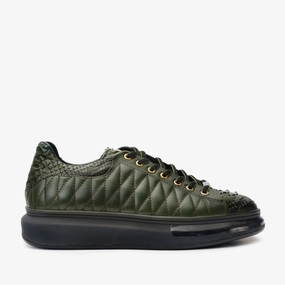 packability - level All-weather sole The Adler Green Snk Leather Men Sneaker Limited Edition