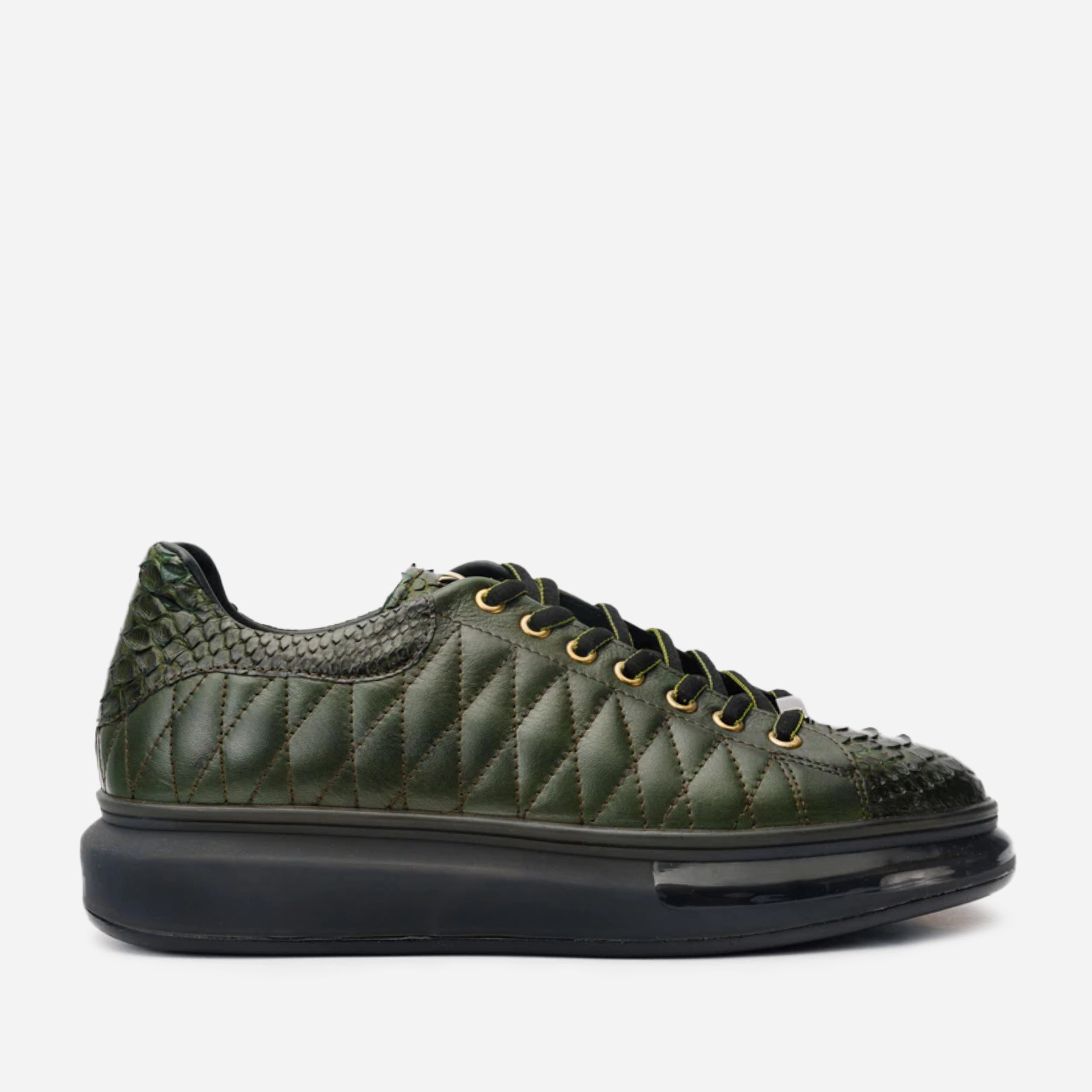 packability - level All-weather sole The Adler Green Snk Leather Men Sneaker Limited Edition