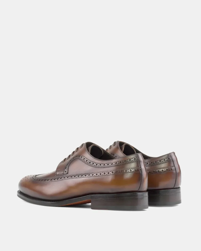Sun Guard Modern Shade Alex Brown Calf Wingtip Derby