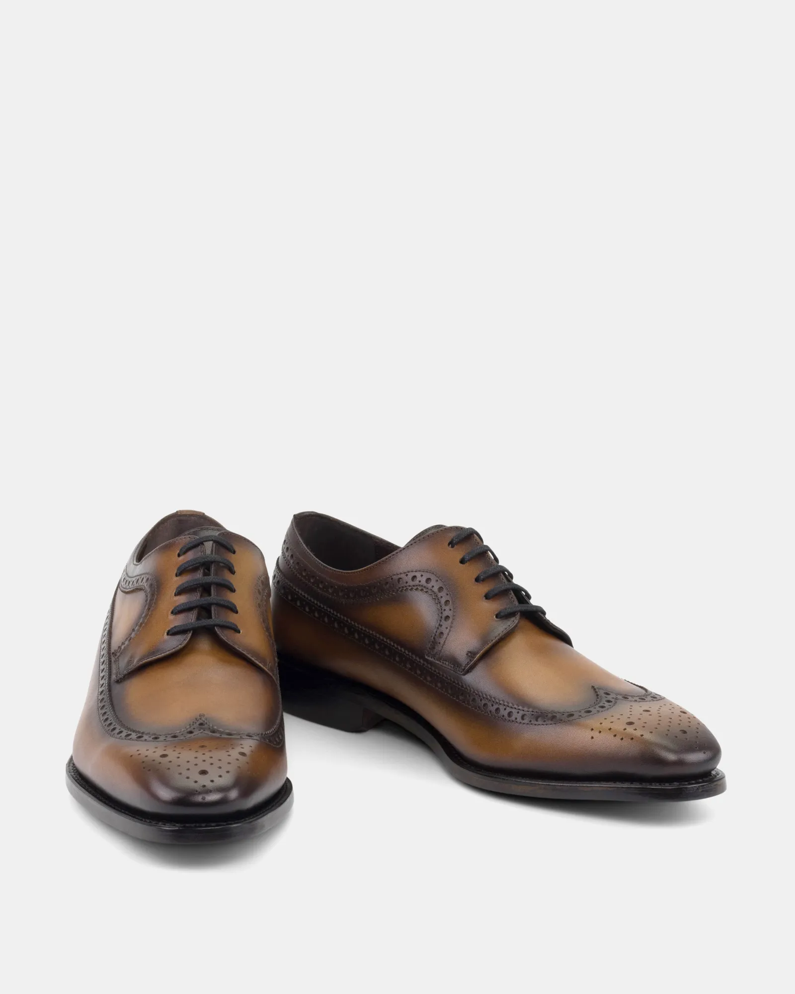 Alex Tobacco Wingtip Derby - 722 Quick Shade Art Exhibition