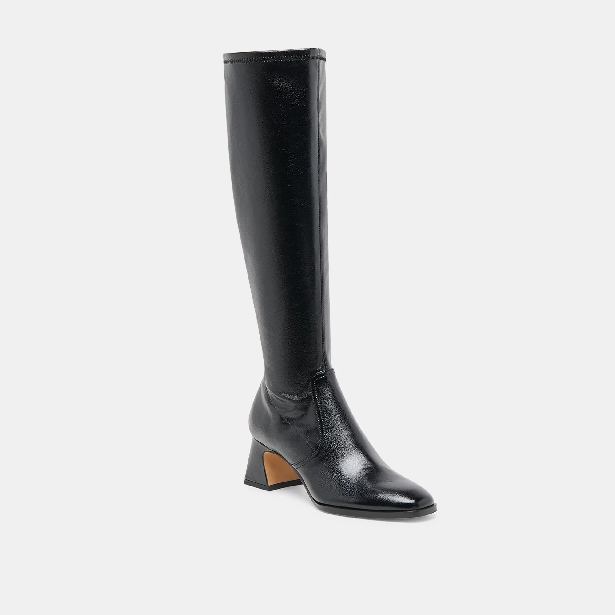 ALIVIA BOOTS BLACK LEATHER Earth Tones