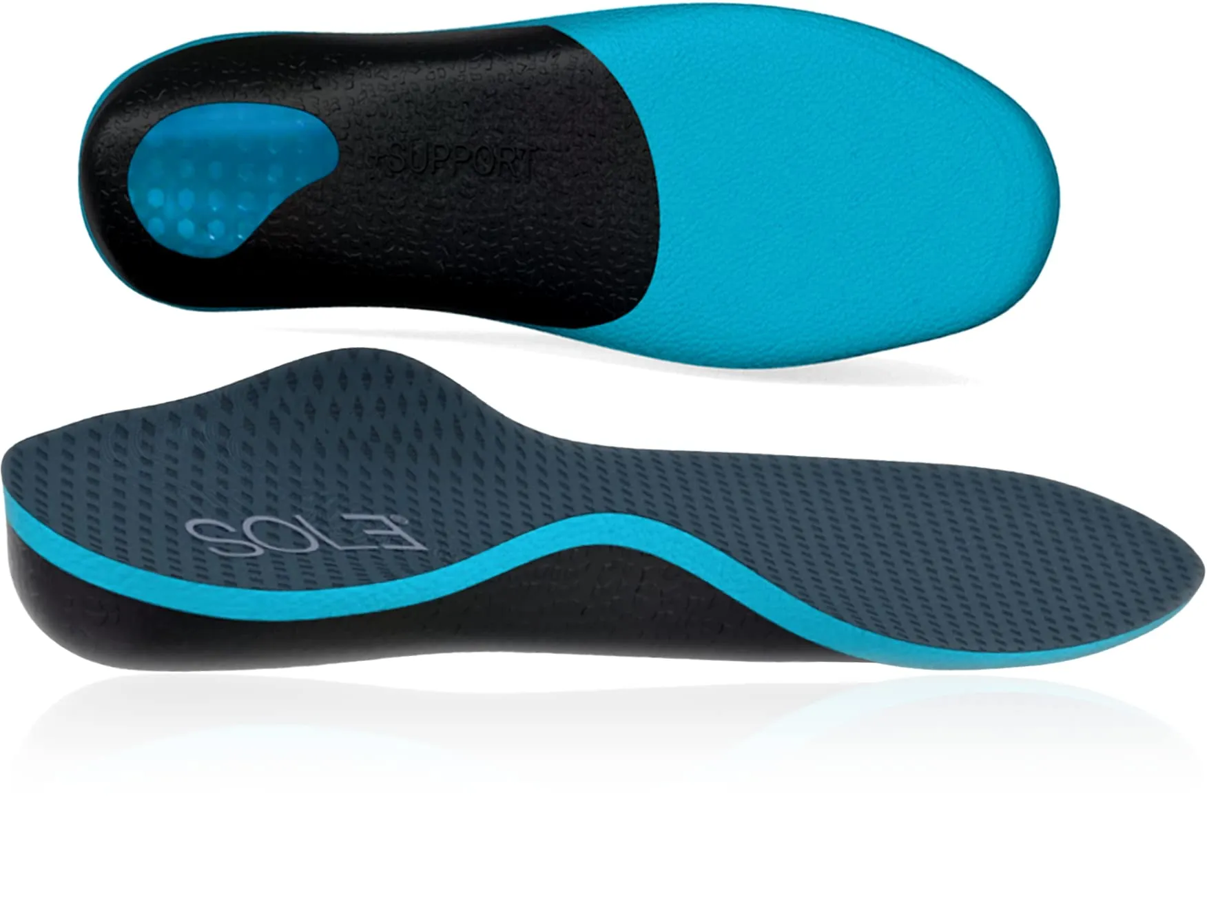 All-New  Support Orthotic Insoles for Men - Plantar Fasciitis Flat Feet Pronation Arch Support Pain Relief Shock-Absorb Shoe Inserts (9-10.5) 9-10.5