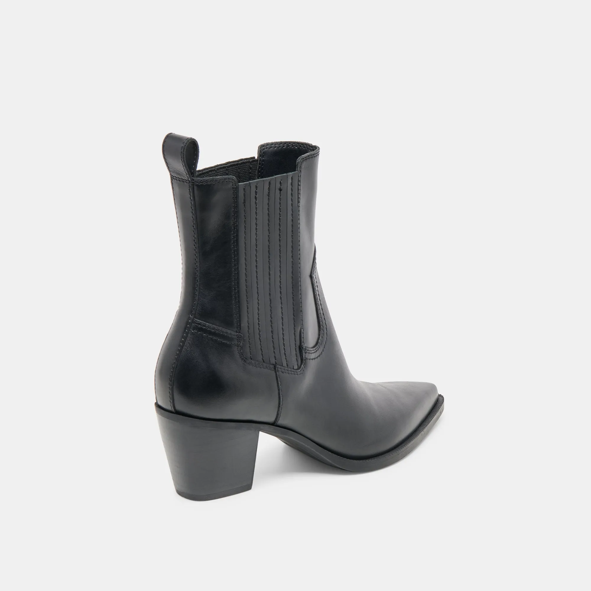 Festival Ground SLIM BOOTIES BLACK LEATHER
