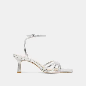 Shopping Spark MANJI HEELS SILVER METALLIC LEATHER