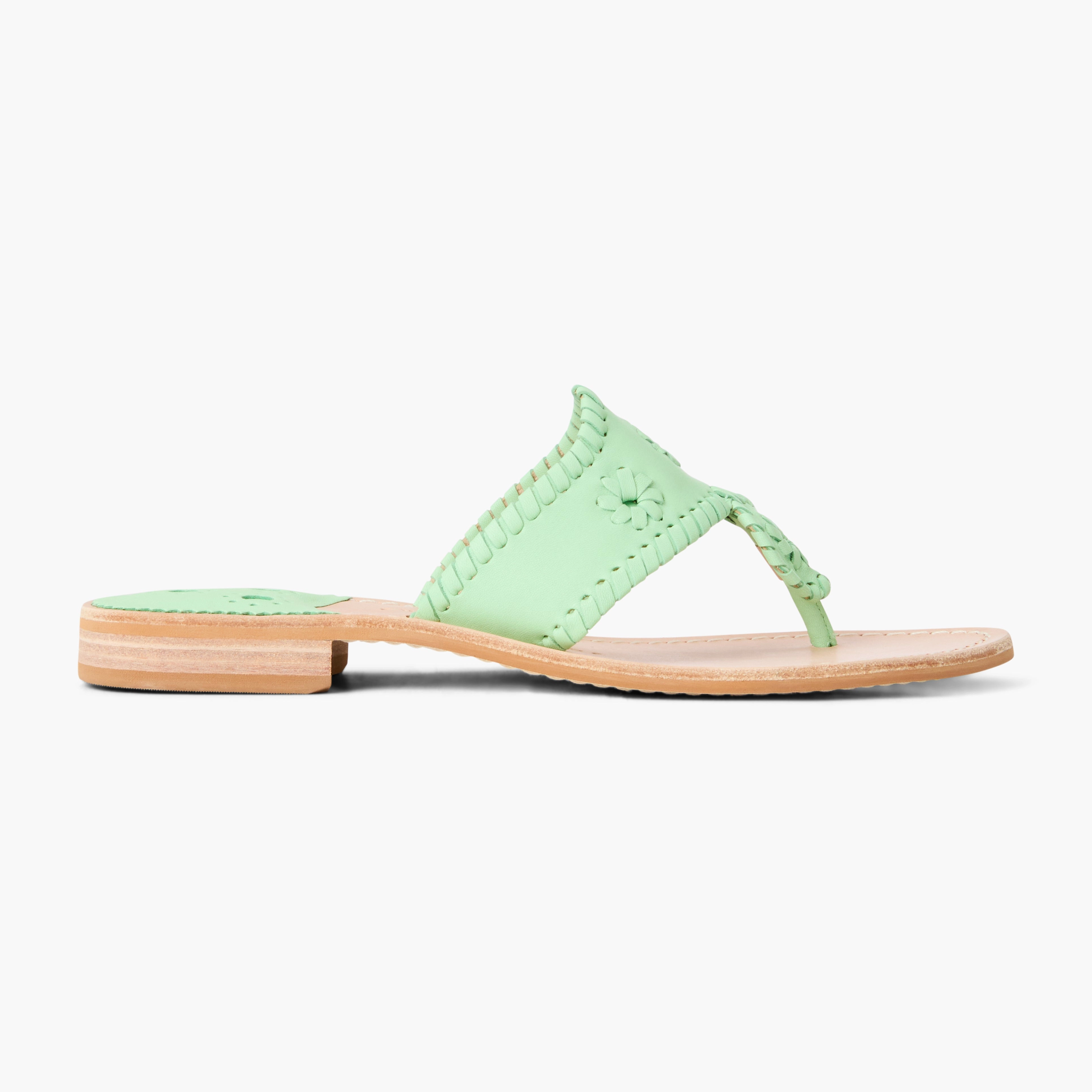 Jacks Leather Flat Sandal Vacation Mode