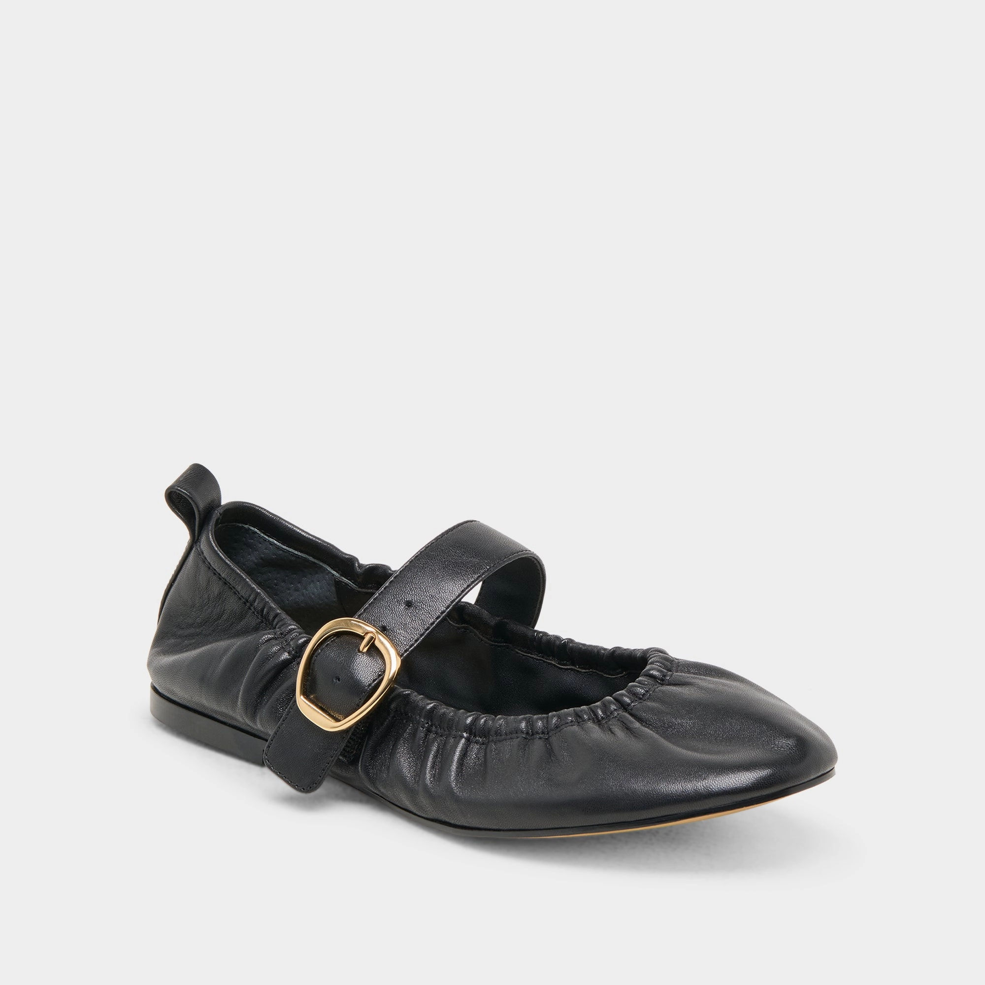 CAELY BALLET FLATS BLACK LEATHER Self Care