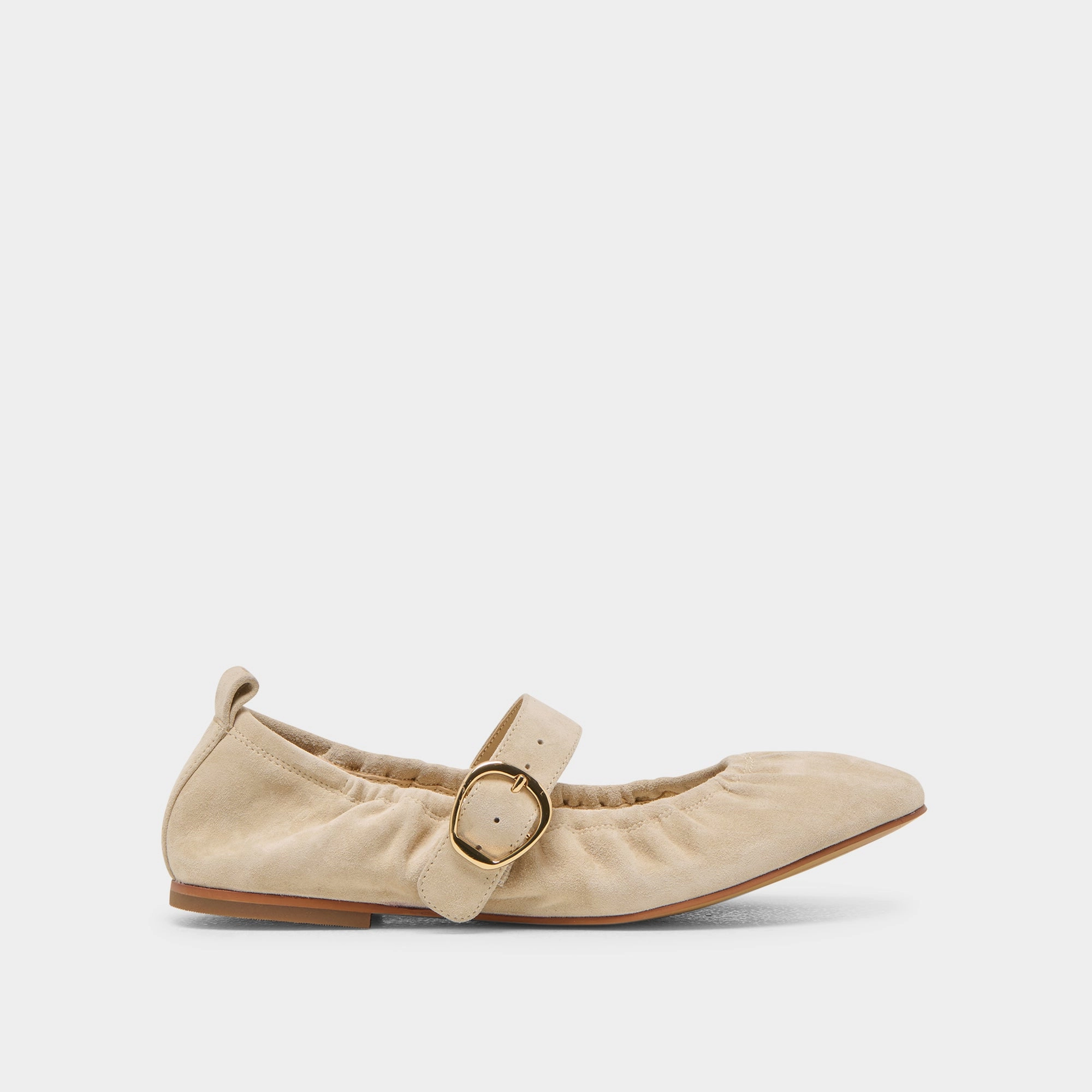Flat Heel CAELY BALLET FLATS SESAME SUEDE
