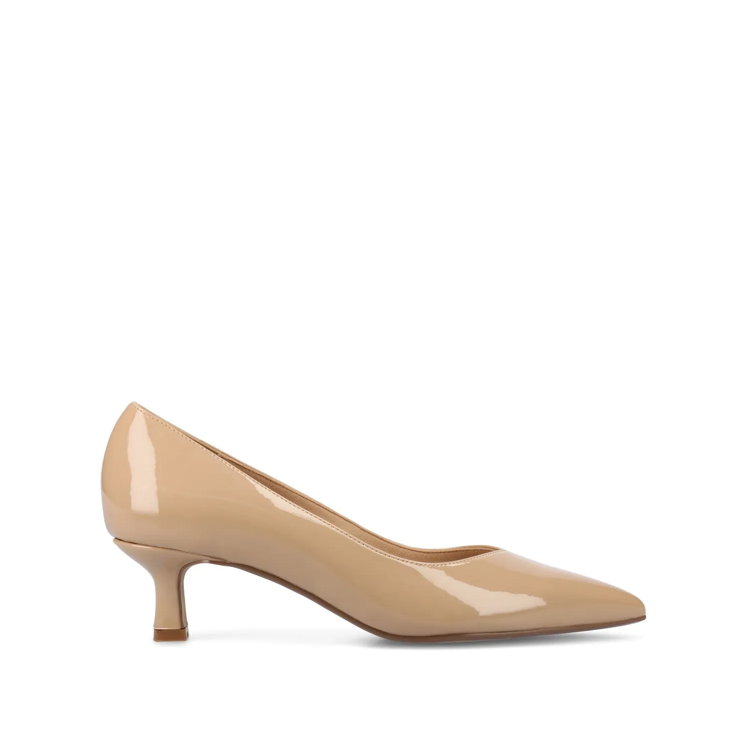 Trendy Footwear Heel Guard PAMMIE KITTEN HEELS IN PATENT