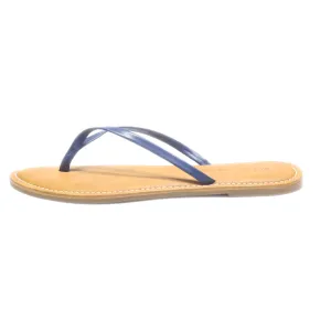 Amazon Essentials Flip Flops Leather Blue Colour For Women