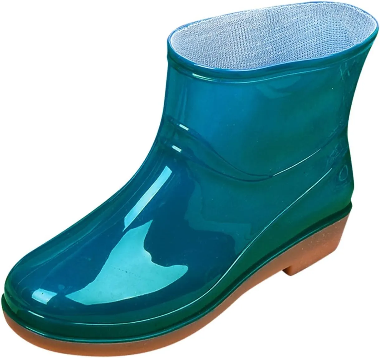 AMDBEL Rain Boots For Women, Waterproof Garden Shoes Anti-Slipping Chelsea Rainboots Insoles Stylish Light Ankle Rain Shoes