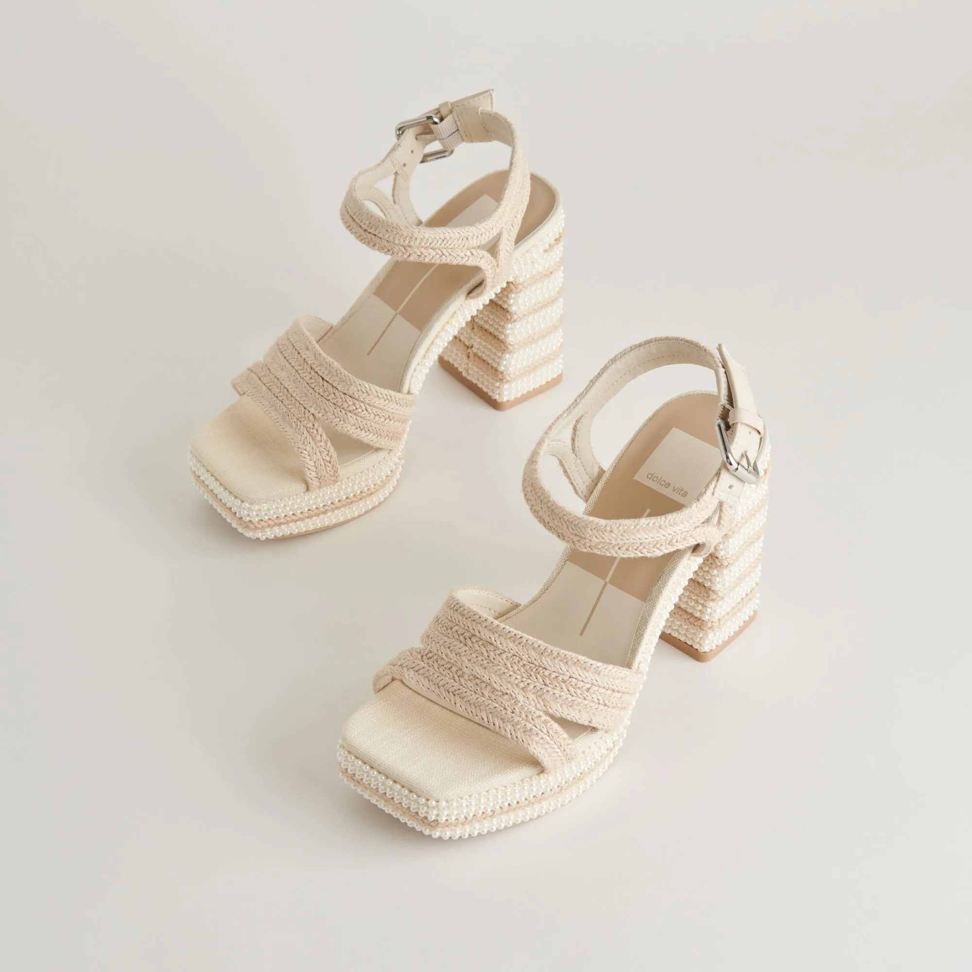 ANIRA PEARL HEELS IVORY PEARLS Street Guard Shape Lift