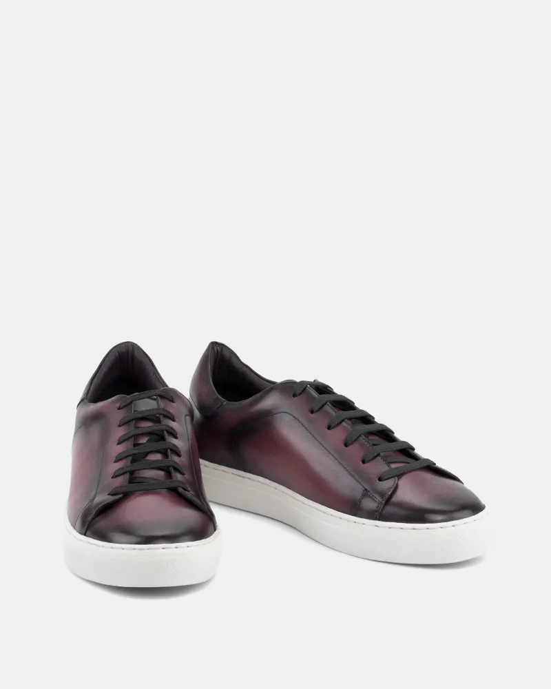 Burgundy Dress Sneaker Ultra Low Profile