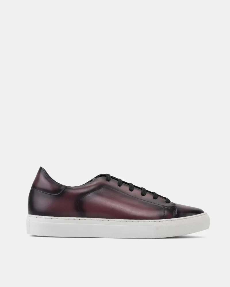 Burgundy Dress Sneaker Premium cushioning Rockered Outsole Design