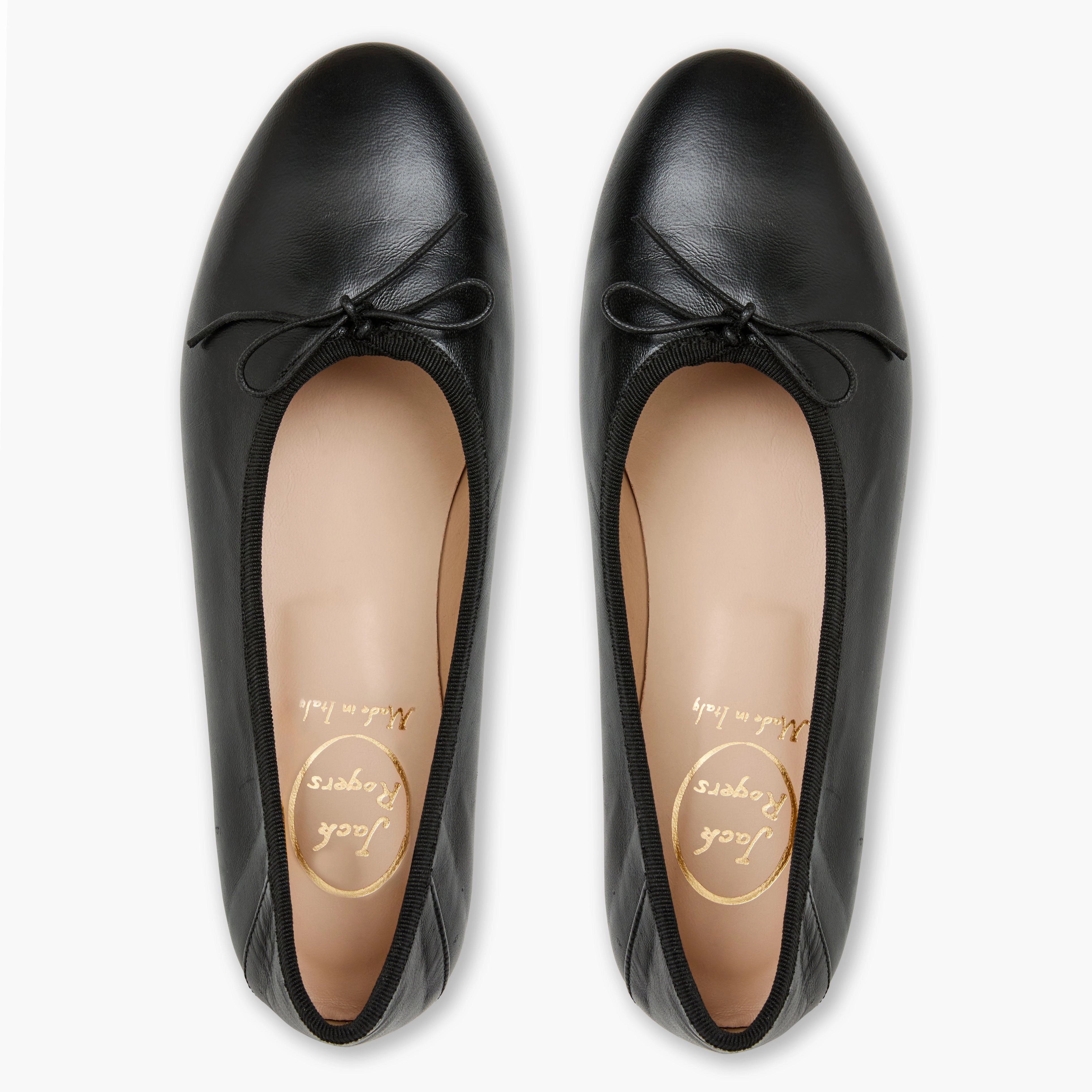 Carlotta Italian Leather Ballet Flat Work Ready Comfort Grip