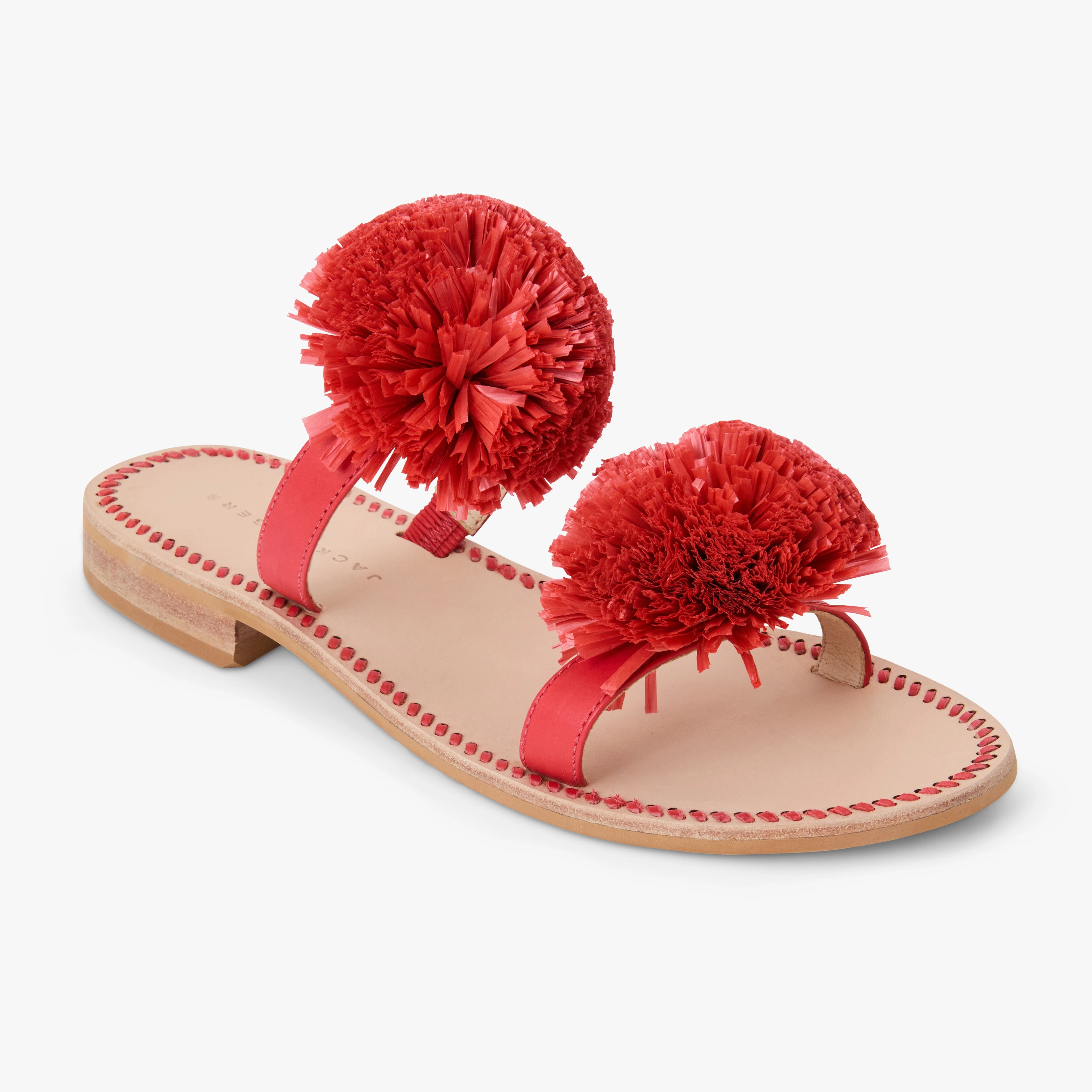 Flexible walking shoes Daffodil Raffia Flat Sandal