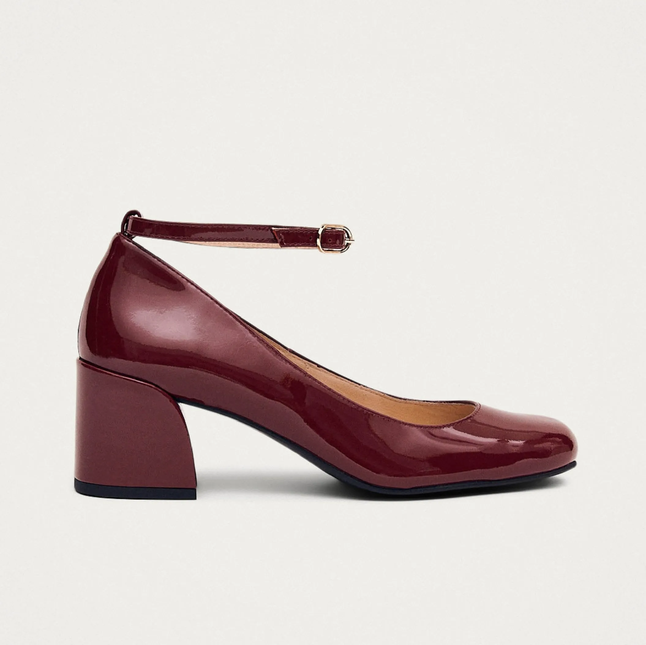 Antoine Onix Burgundy Leather Pumps