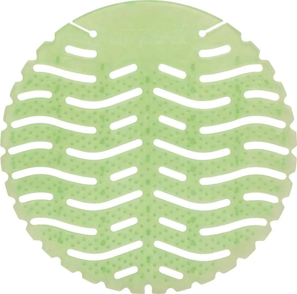 Appeal&reg; Urinal Screen Wave Style, Herbal Mint Scent, Green, 10 Per Box