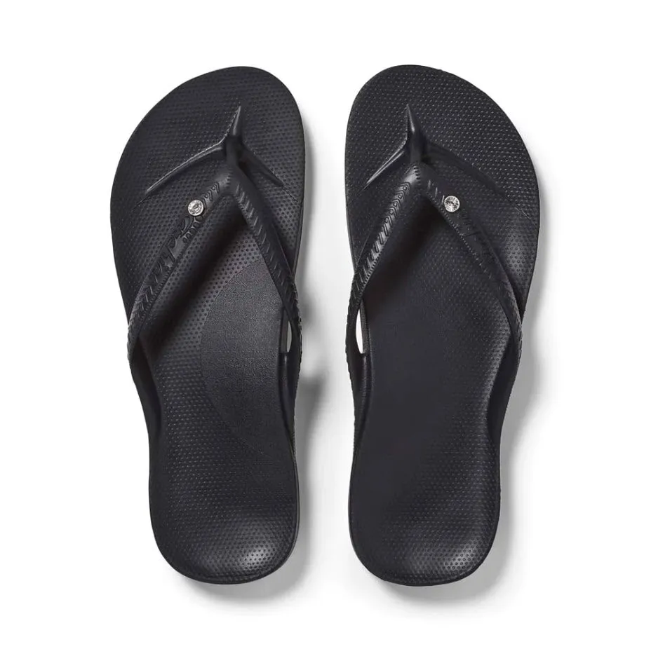 Archies Support Thong Crystal Black