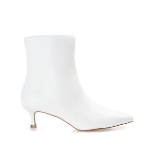Hydrophobic coating Slim Profile ARELY POINTED TOE BOOTIES IN VEGAN LEATHER