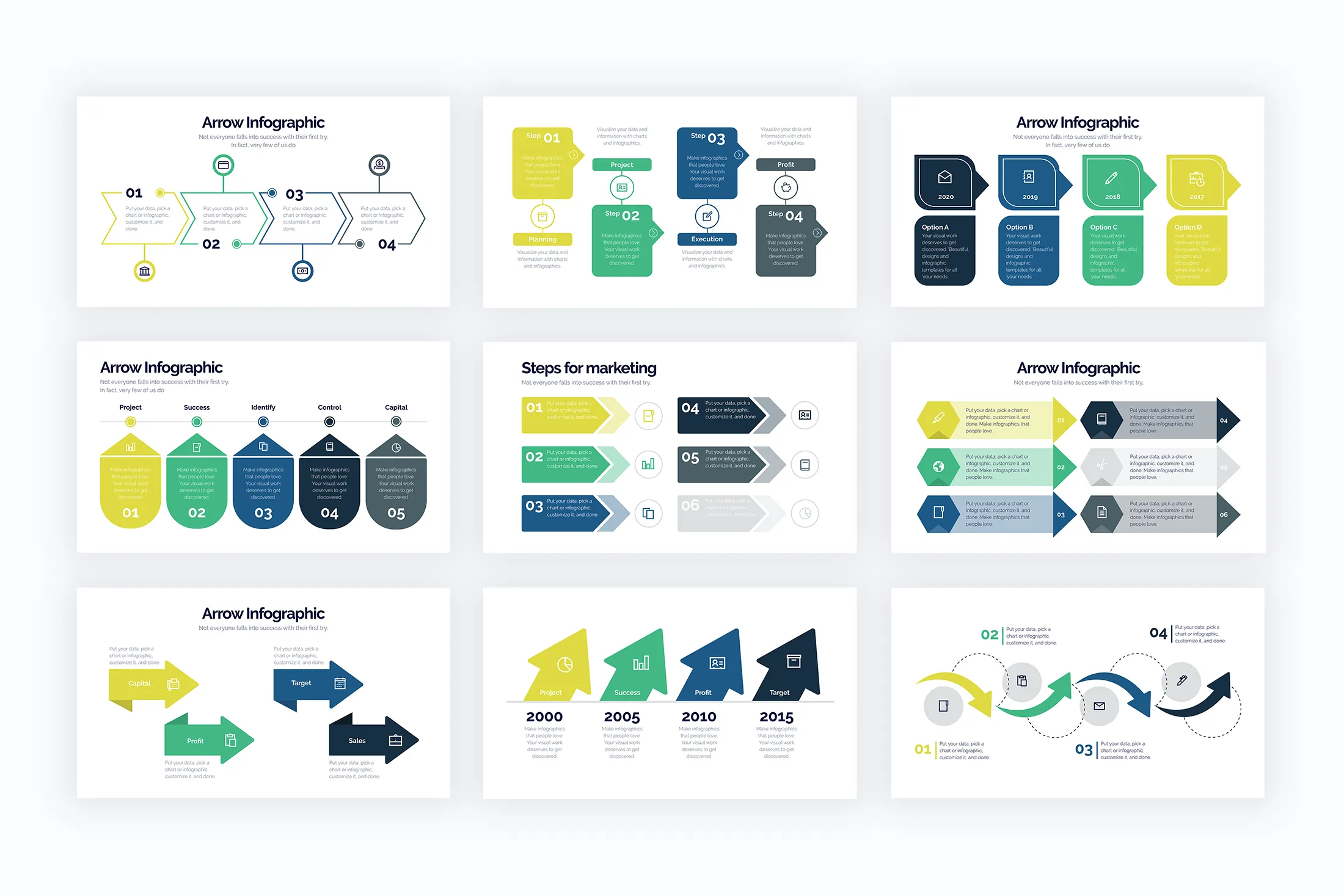 Arrow Google Slides Infographics