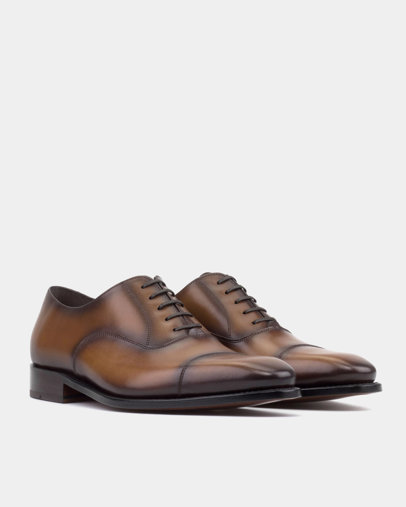 Destination Wedding Elegant Comfort Ashford Cognac Cap Toe Oxford - 722