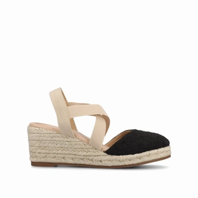 ASHLEE ESPADRILLE WEDGE SANDALS Match Easy Quick Dry Strap Material