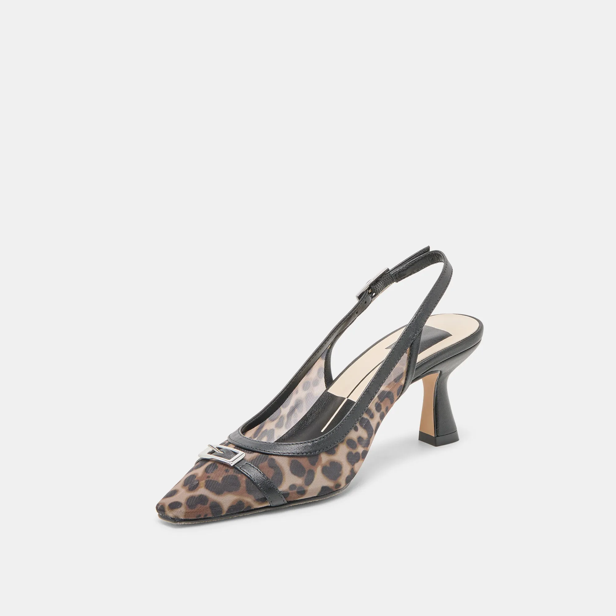 Season Spark Stylish Vibe LORINE HEELS LEOPARD MESH