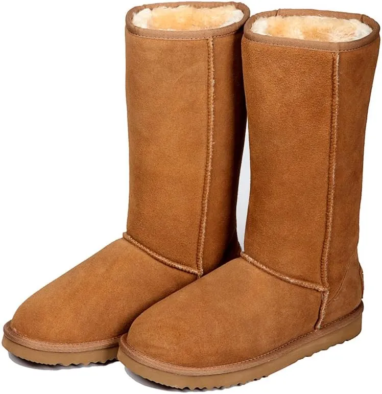 AUSLAND Men's Classic Water-resistant Short Snow Boots 5654