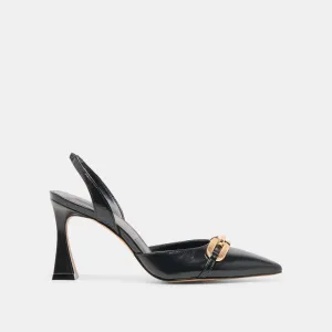 Candle Mood MALIK HEELS MIDNIGHT CRINKLE PATENT