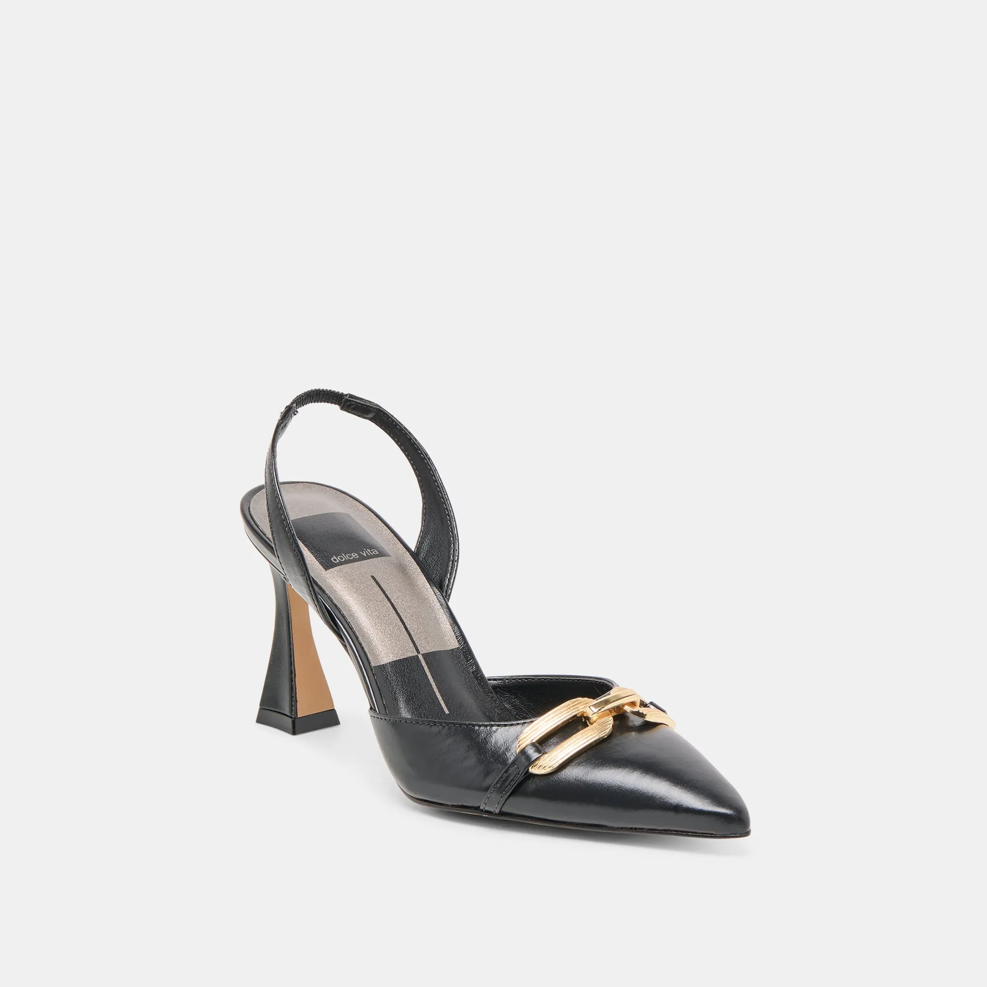 Love Note All-day Comfort MALIK HEELS MIDNIGHT CRINKLE PATENT