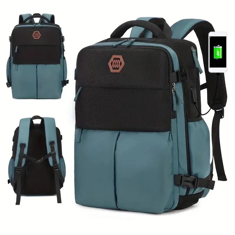 Bags Men's Large Capacity Travel Backpack With Shoe Compartment