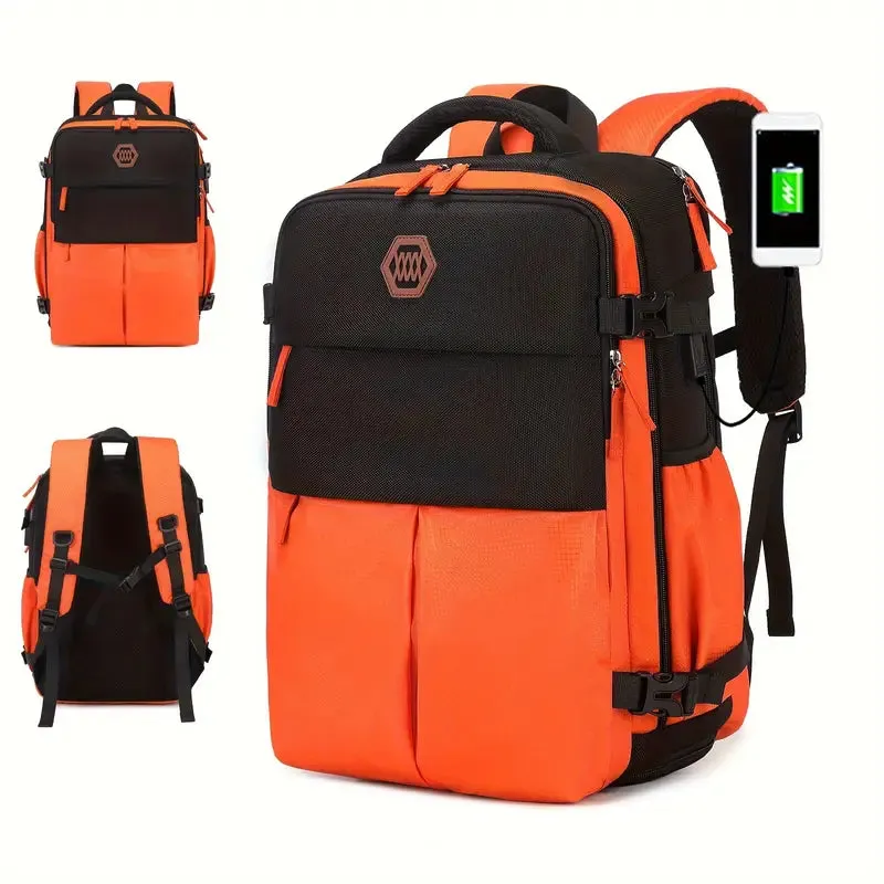 Bags Men's Large Capacity Travel Backpack With Shoe Compartment