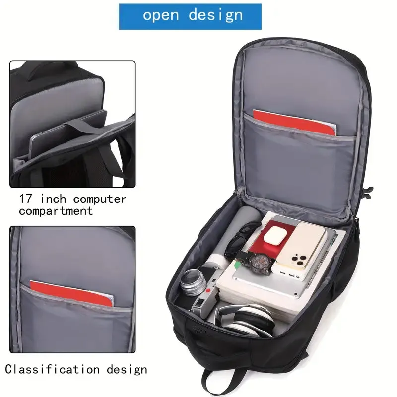 Bags Men's Large Capacity Travel Backpack With Shoe Compartment