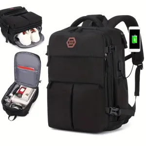 Bags Men's Large Capacity Travel Backpack With Shoe Compartment