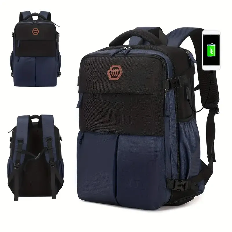 Bags Men's Large Capacity Travel Backpack With Shoe Compartment