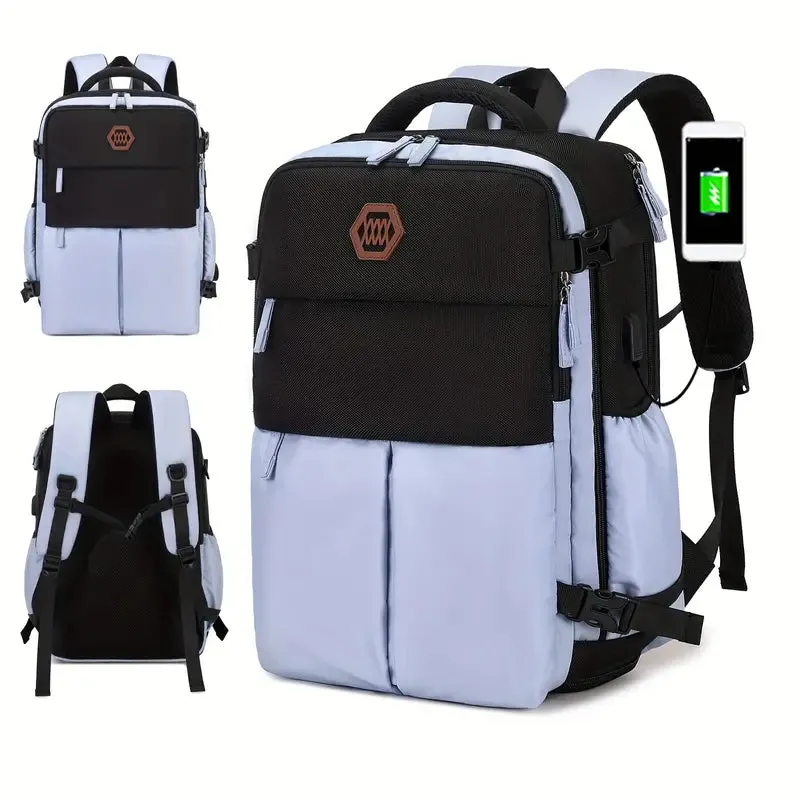 Bags Men's Large Capacity Travel Backpack With Shoe Compartment