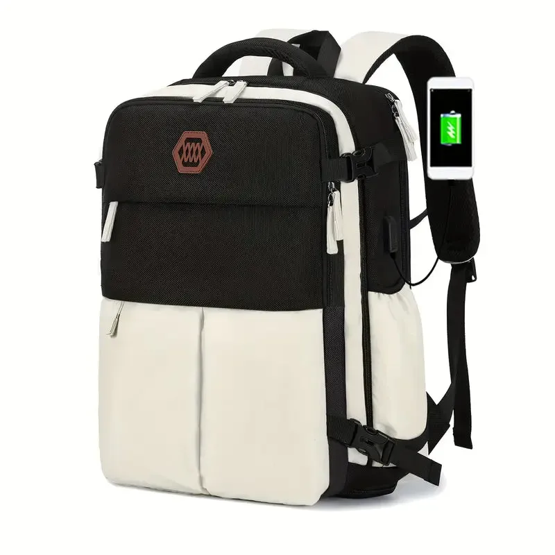 Bags Men's Large Capacity Travel Backpack With Shoe Compartment