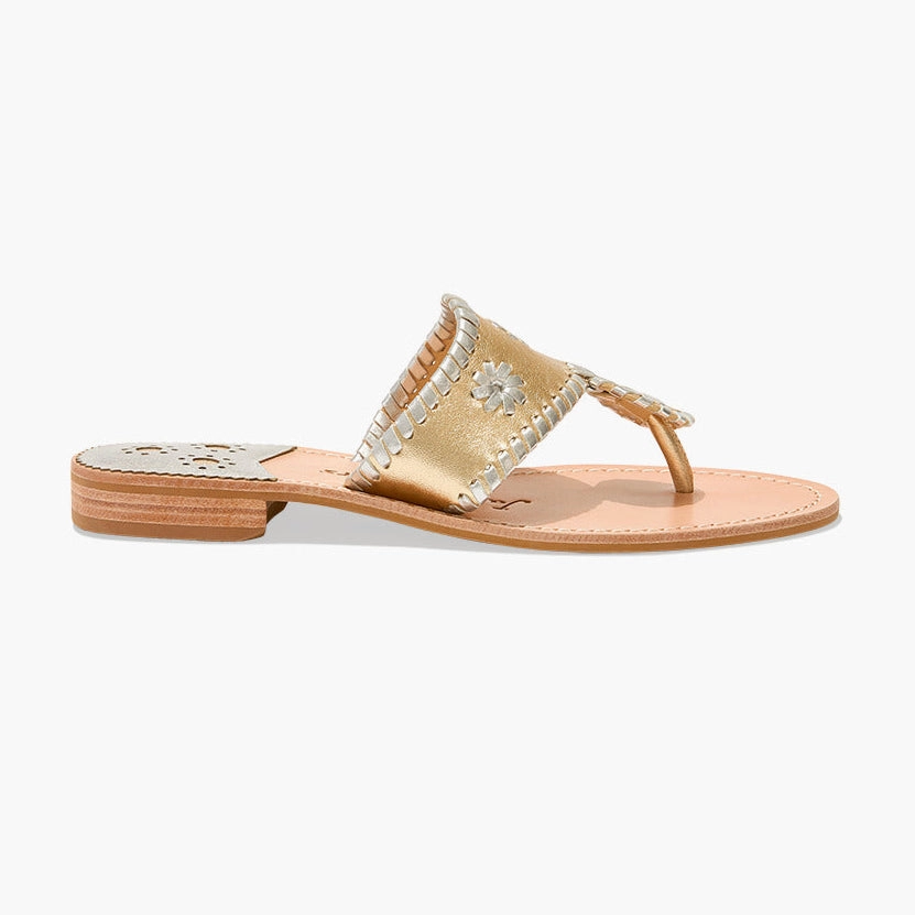 Jacks Leather Flat Sandal Anti Friction Lining