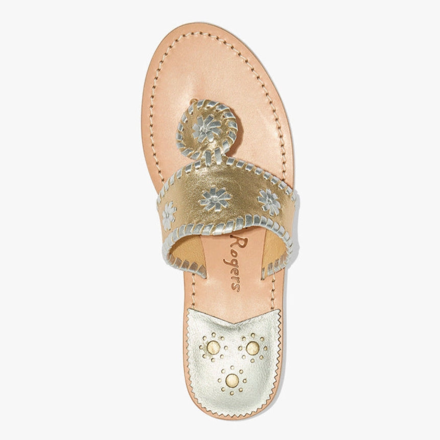 Toe Post Jacks Leather Flat Sandal
