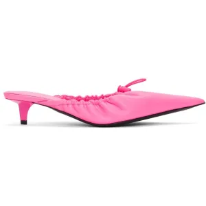 Balenciaga Pink Scrunch Knife Mules