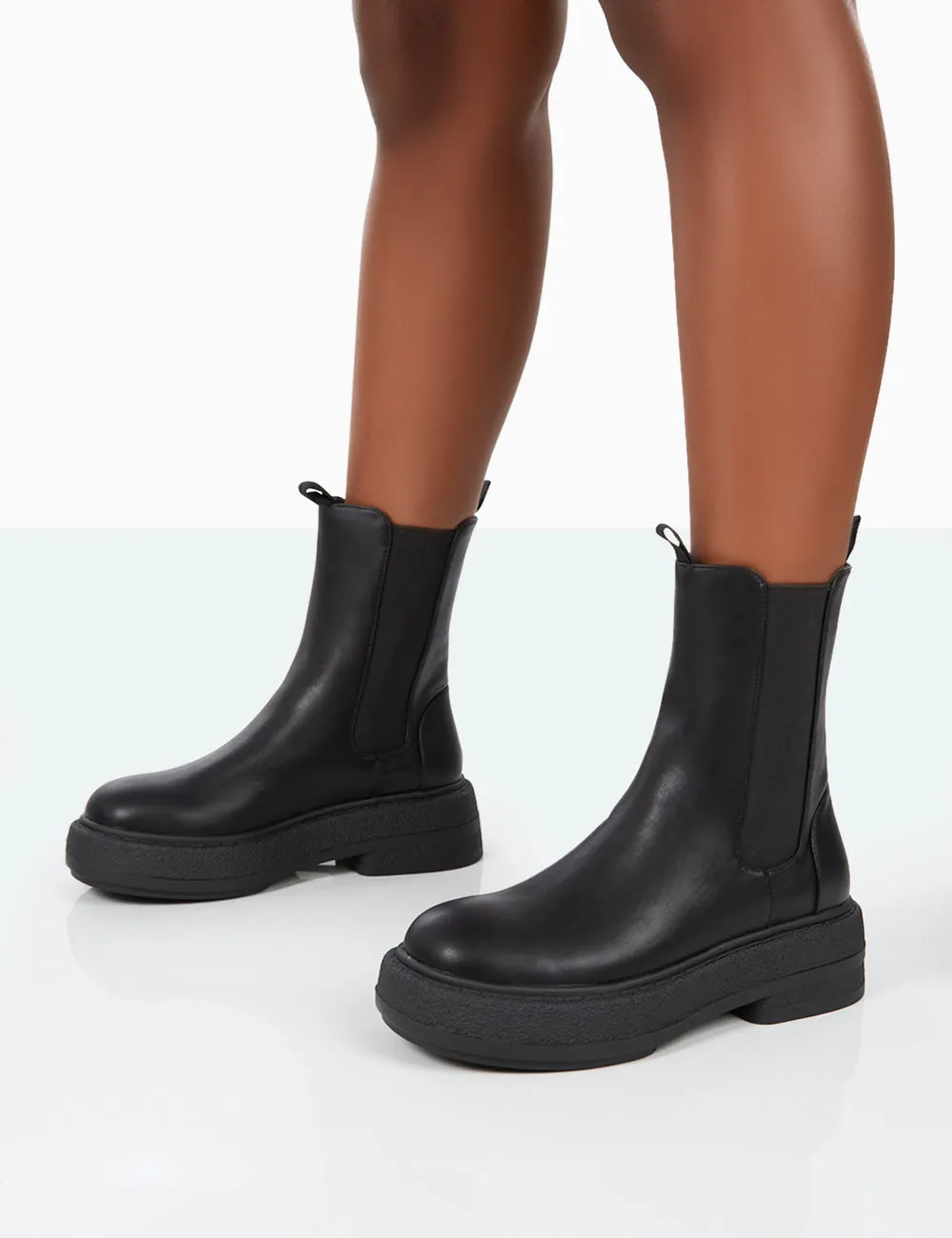 Barbie Black Pu Chelsea Boots