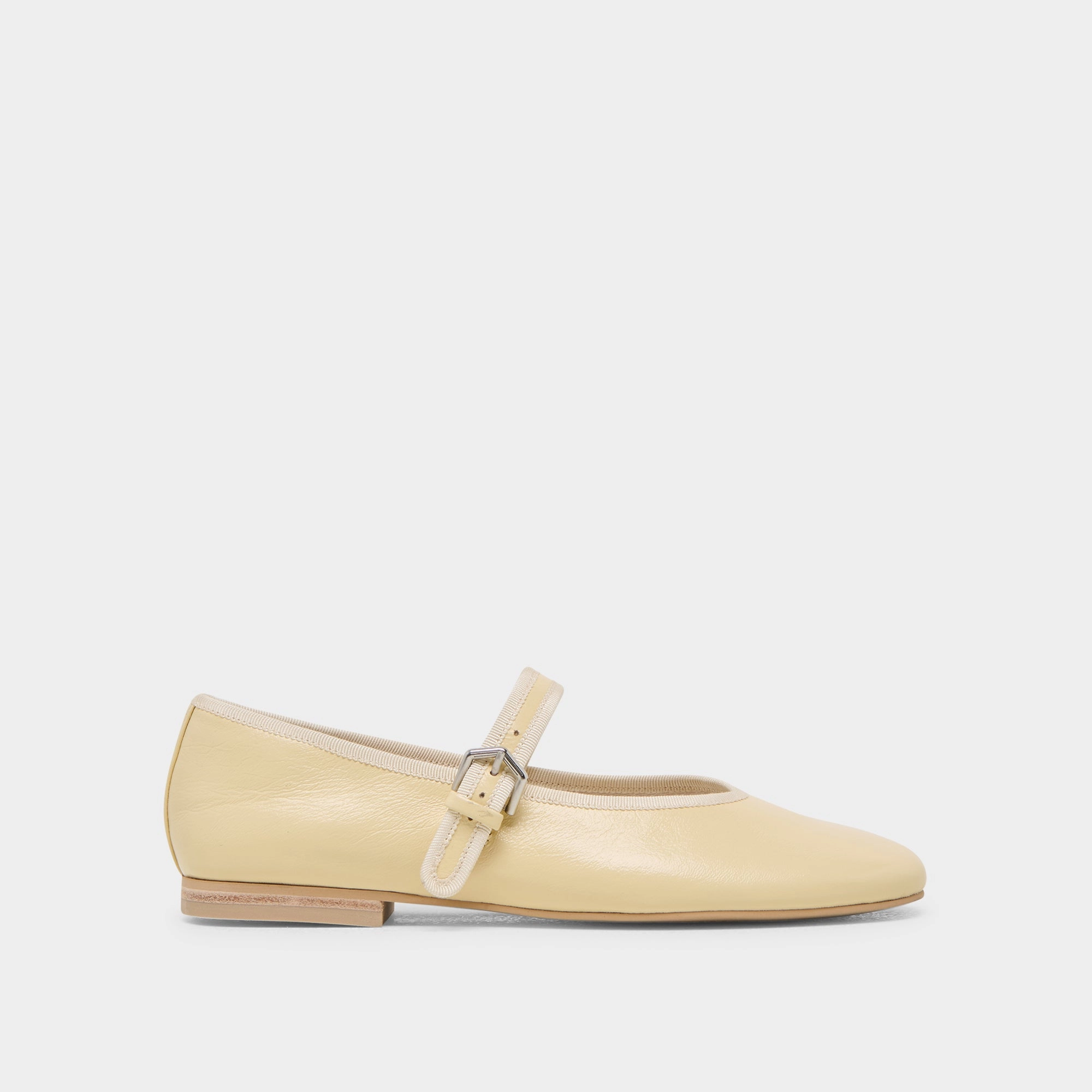 ROSLYN BALLET FLATS LIGHT YELLOW LEATHER Supportive sole Support Glow