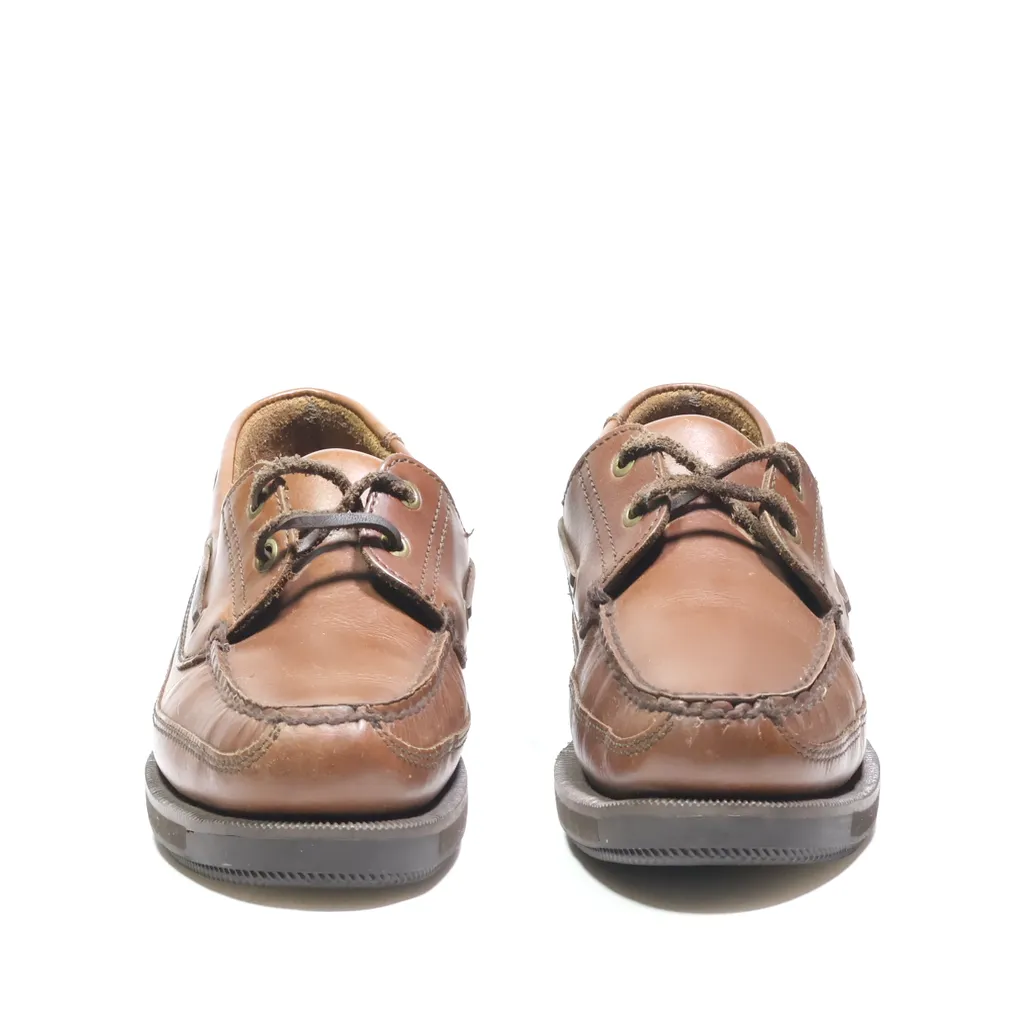 Bass Boat Shoes Leather Brown Color For Men