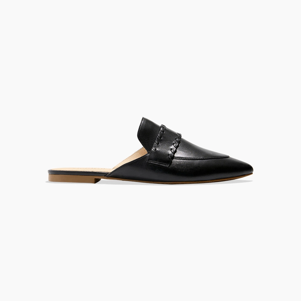 Beacon Leather Stitch Flat Mule Weekend Fun Side Street