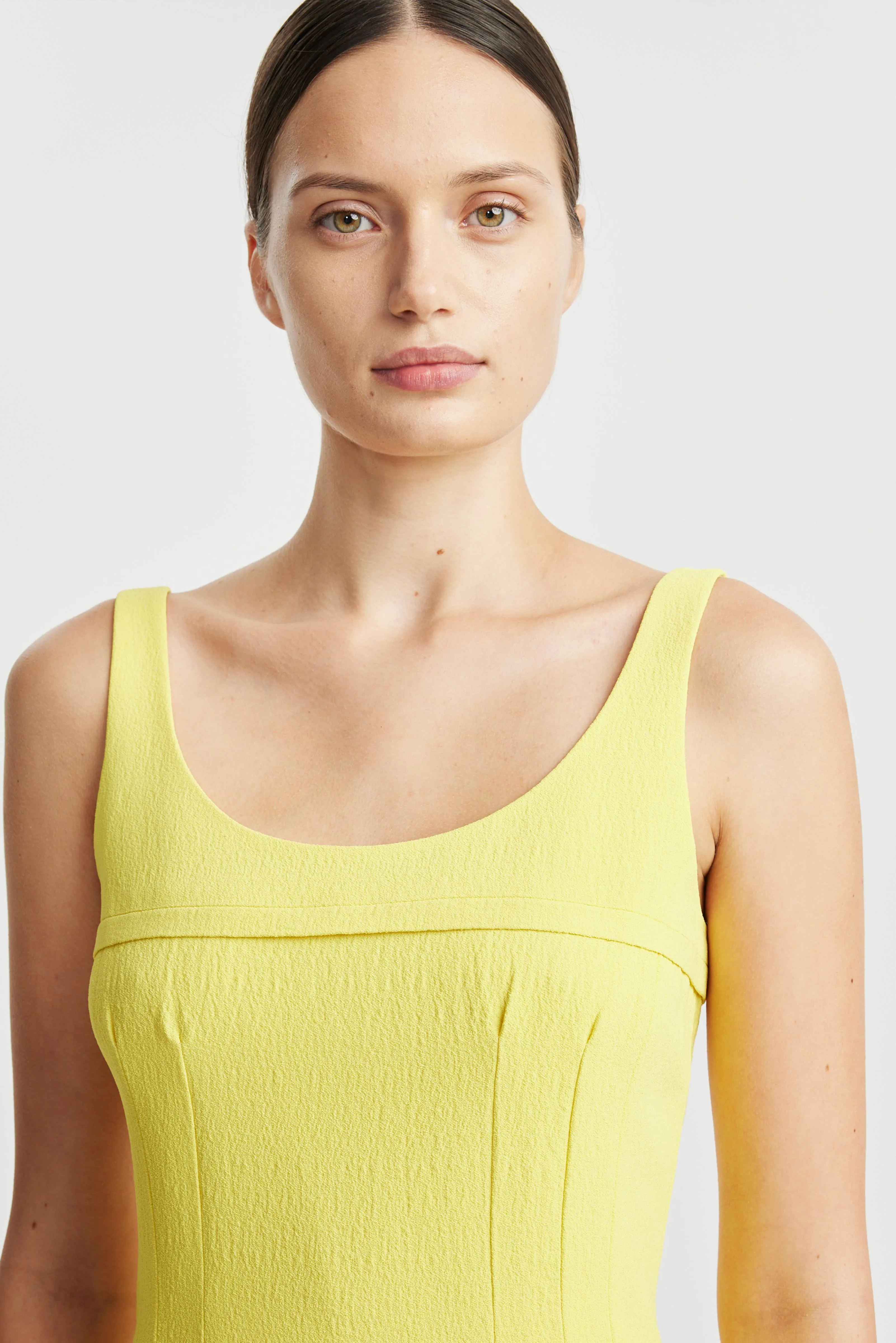 Beata Dress In Lemon Viscose