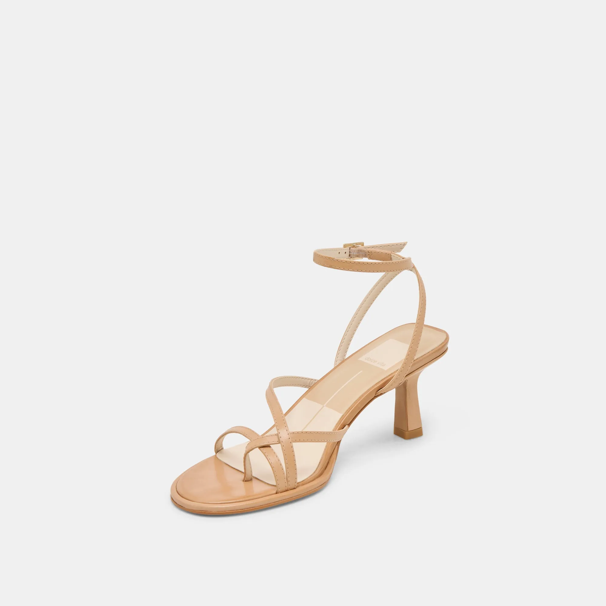 Polished Craft MORAH WIDE HEELS CAFE LEATHER