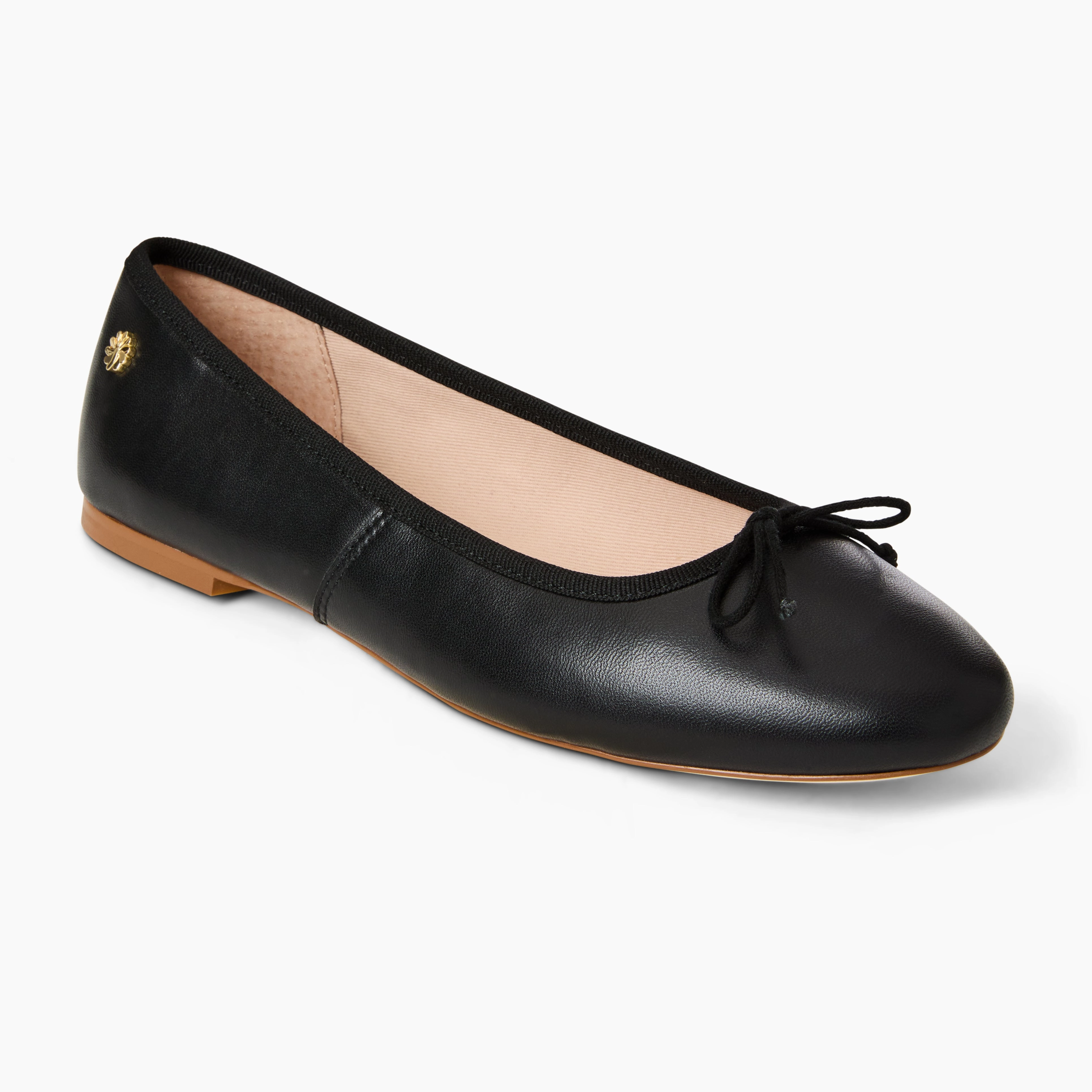 Bettie Leather Ballet Flat Tide Glow