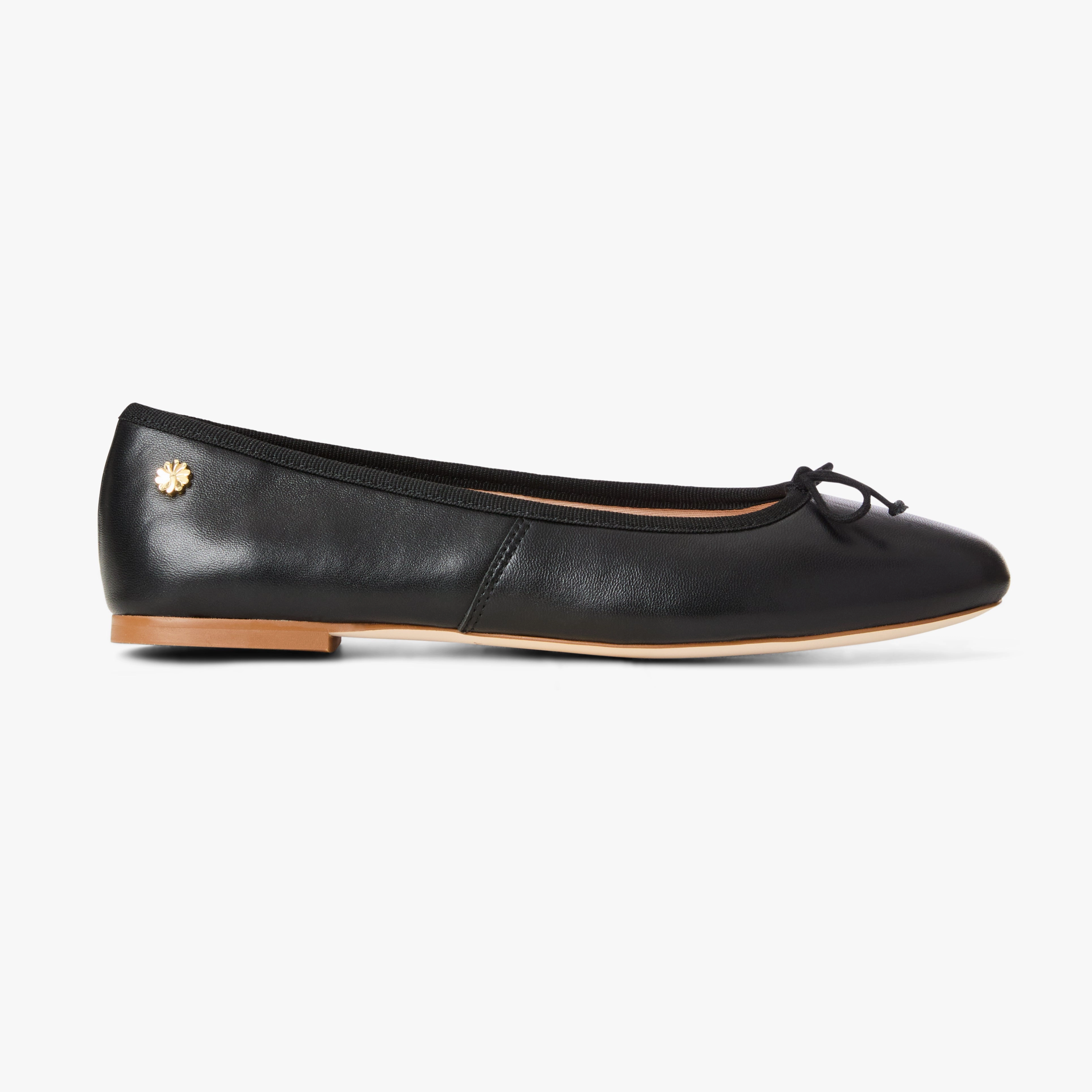 Lace Up Bead Touch Bettie Leather Ballet Flat
