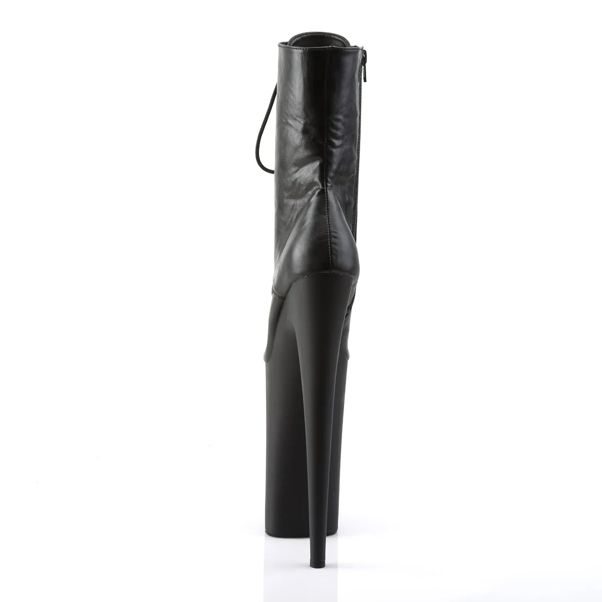 Beyond 1020 Black Matte 10" Heel Platform Ankle Boots