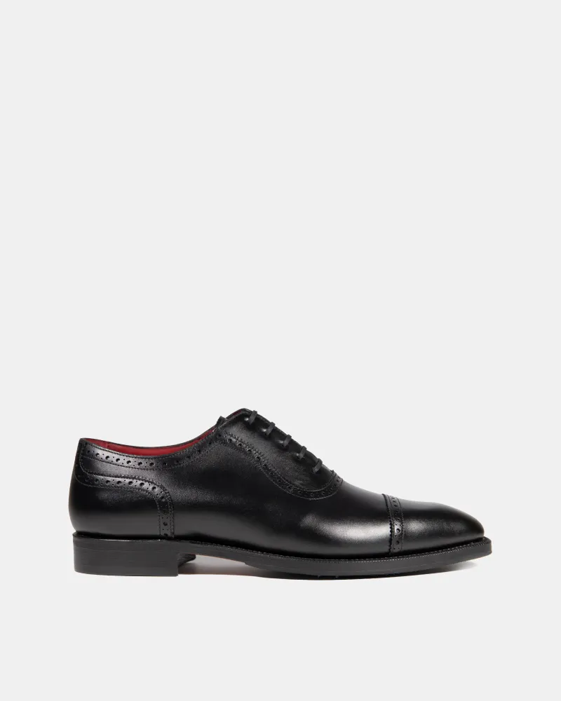 Black Brogue Oxford with Rubber Half Soles Clean Shape